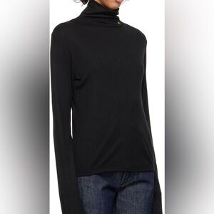 ANINE BING Black Lia Turtleneck